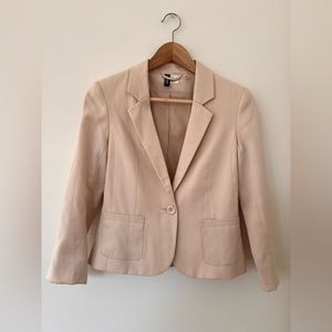 H&M Cropped Cream Blazer (Size 2)